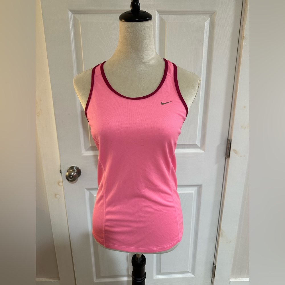 Nike Dri-FIT Pink and Burgundy Racerback Tank Top
